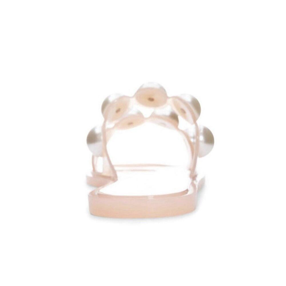 Chinese Laundry Womens Open Toe Pearl Embellished Rubber Slides Pink Size 7 - Picture 2 of 11